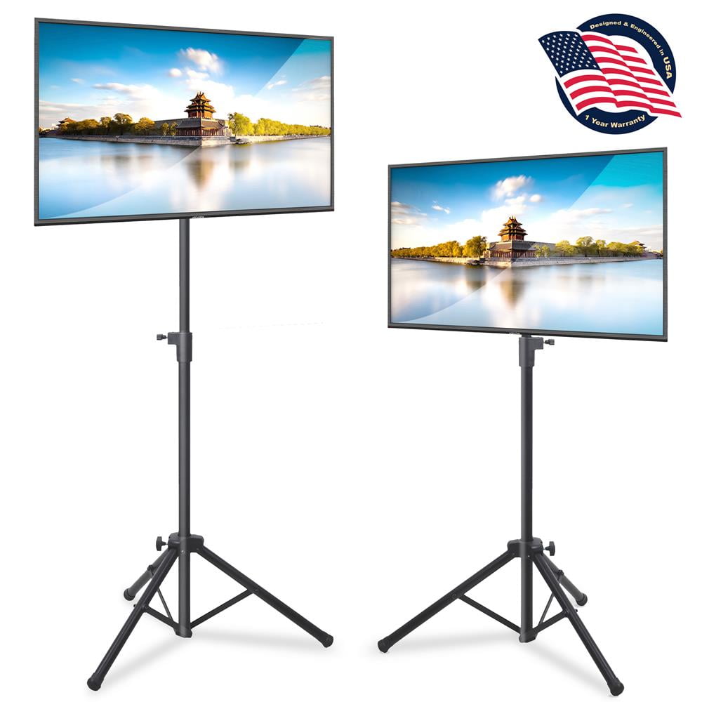 Pyle PTVSTNDPT3215X2 2 Pcs. Tripod TV Stand Portable Flat Panel