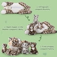 thumbnail image 4 of Peluche MaoGolan Cheetah con animales de peluche para bebés de 45 cm, 4 of 9