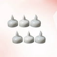 thumbnail image 5 of 4 velas LED flotantes pequeñas decorativas impermeables para bodas, fiestas, spas y baños (luz blanca cálida), 5 of 5