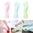thumbnail image 2 of Coofit Hand Protection Dish Washing Cleaning Household Gloves (Light green, M), 2 of 6