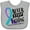 AC-Heather Grey, variant on Inktastic Never Stop Fighting Suicide Prevention Awareness Ribbon Boys or Girls Baby Bib