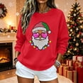 thumbnail image 3 of jehdhy Christmas Sweatshirts for Women Fashion Loose Casual Crewneck Long Sleeve Cute Pullover Fall Winter Graphic Tops, 3 of 3