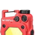 thumbnail image 2 of LED COB Llavero Luz Fuente de luz dual USB Luz de trabajo Linterna 6 modos (Rojo), 2 of 3
