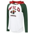 thumbnail image 2 of Women's-G-III 4Her by Carl Banks  White Minnesota Wild VIP Raglan Long Sleeve Hoodie T-Shirt, 2 of 3