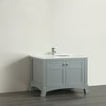 thumbnail image 3 of Eviva New York 30" Gray Bathroom Vanity, with White Marble Carrara Counter-Top, 3 of 6