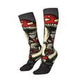 thumbnail image 2 of Balery Red Mushrooms Printed Novelty Socks Men's Women's Crew Socks Sports Socks Knee High Socks Cotton Socks Quirky and Cool Socks, 2 of 9