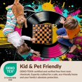 thumbnail image 4 of Design&I 3'x5' Ultra Soft Throw Mat, Record Retro Vinyl Turntable Paint Splatter Music Note Flowing None Fluffy Washable Easy Care Indoor rug for Bedside Hallway, 4 of 7