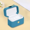 thumbnail image 2 of Nmdmisc Small Travel Jewelry Box for Ring Stud Earring,Mini Jewelry Ring Holder for Multiple Rings,Portable Jewelry Storage Organizer Case (Blue), 2 of 6