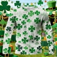 thumbnail image 4 of Camisa Del Día de San Patricio Hombres de Manga Larga de Manga Larga Cuello Redondo Tops Casuales Muy Cómodos Tejido Elástico Súper Suave para Fiesta Festival Vacaciones Viaje Calle Uso Diario, 4 of 6