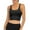 Black, variant on LELINTA Women's Medium Support Cross Back Wirefree Removable Cups Yoga Sport Bra