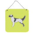 thumbnail image 1 of English Setter Checkerboard Green Wall or Door Hanging Prints, 1 of 1