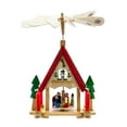 thumbnail image 3 of Kurt S. Adler Wood Alpine House Carousel with Candles, 12-Inch, Multicolor, 3 of 4