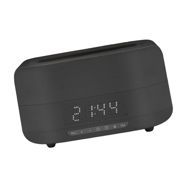 Difusor de aire con llama, humidificador de aire para aceites esenciales, oficina, habitación de bebé silenciosa, difusor de aceite esencial de 110V, negro Macarena Difusor de aire de llama