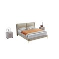 thumbnail image 3 of American Eagle Furniture Metal & Genuine Leather Queen Bed in Cream, 3 of 3