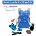 thumbnail image 4 of Hydration Pack Bicycle Backpack for 2L Water Bladder Multi Pockets Cycling Running Hiking Outdoor Daypack, 4 of 7