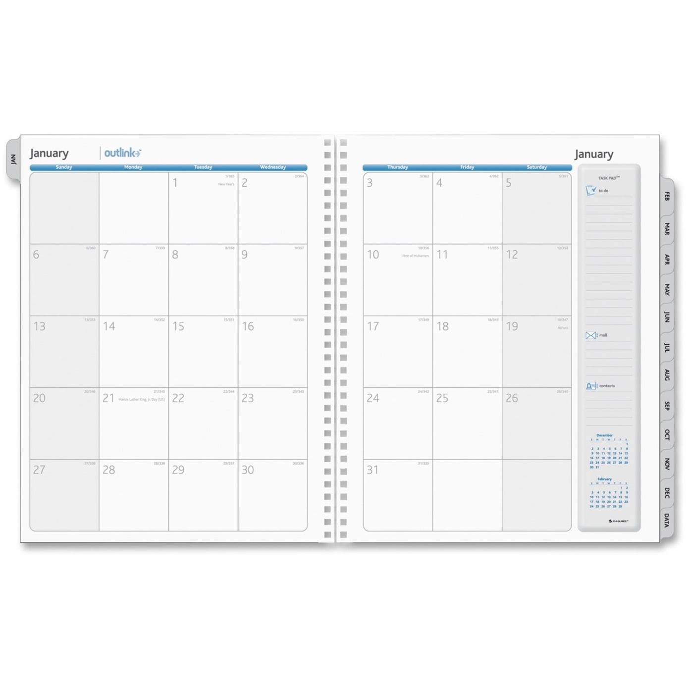 At A Glance Outlink Monthly Planner Refills