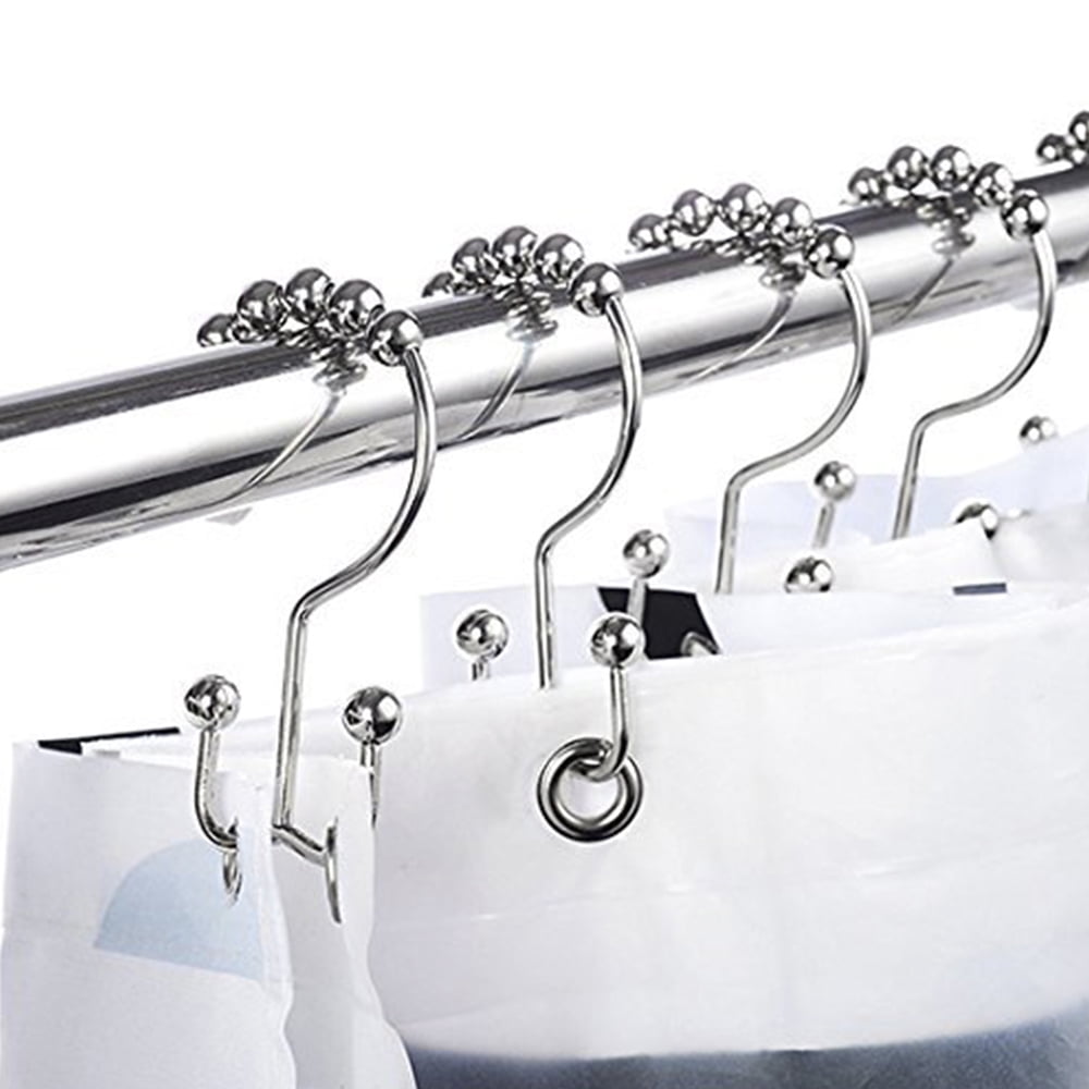High Quality Rustproof Stainless Steel Oil Rubbed Bronze to Enhance Your Bath Looks Today! Beautiful and Decorative Bath Shower Curtain Accessories from Nikkouware Offer Easy to Install With Friction Free Glide Rollers Shower Curtain Hooks and Rings