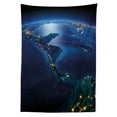 thumbnail image 3 of Ambesonne World Tablecloth Rectangular Table Cover, Central America Countries, 60"x84", Blue Forest Green, 3 of 4