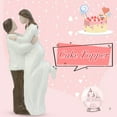 thumbnail image 4 of Figura de resina para novio y novia, adorno para pastel de boda, decoración romántica para pastel para boda, 4 of 8
