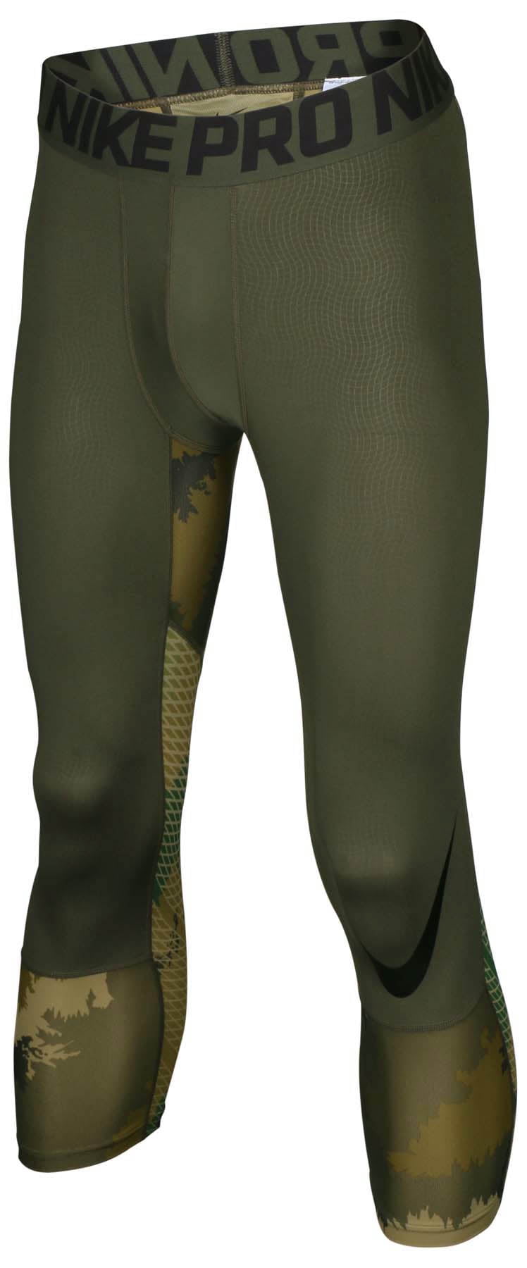 Nike - Nike Men's Allover Print Hypercool 3/4 Training Tights-Green Camo - Walmart.com - Walmart.com