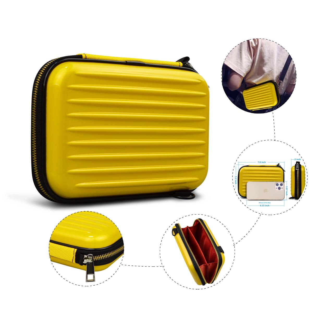 Hard Travel Case Bag Organizer, Njjex Universal Travel Case Organizer