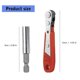 thumbnail image 3 of 36 Tooth Mini Ratchet Screwdriver Set Wrench Narrow Space Repair Steel Multi Bit Tool Kit with Socket Heads Hand Tool, 3 of 4
