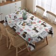 thumbnail image 2 of Dachshunds with Flowers Rectangle Tablecloth 60"x84",Waterproof Polyester Rectangle Table Cloth, Wipeable Spillproof Polyester Tablecloth for Dining, Camping, Indoor and Outdoor, 2 of 5