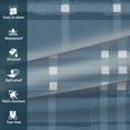 thumbnail image 4 of Everyday Luxuries Waterproof Oval Fitted Tablecloth 52 x 70 Inch Stain and Wrinkle Resistant | Decorative 3.6 gauge Blue Atlantic Plaid Vinyl Table Cover for Indoor Outdoor Seating & Occasions., 4 of 6