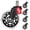 Transparent, variant on HOMLUX 5PK Rollerblade Desk Chair Mobility Kit with Brake, Floor-Friendly Replacement Office Chair Caster Wheels, Quiet Glide Seating Accessories, Black