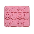 thumbnail image 2 of Ludlz Christmas Silicone Mold 12 Cavities Snowman Tree Hat Cookie Man Non-stick Food Grade Easy Release DIY Fondant Chocolate Candy Biscuit Jelly Ice Cake Baking Mold, 2 of 7