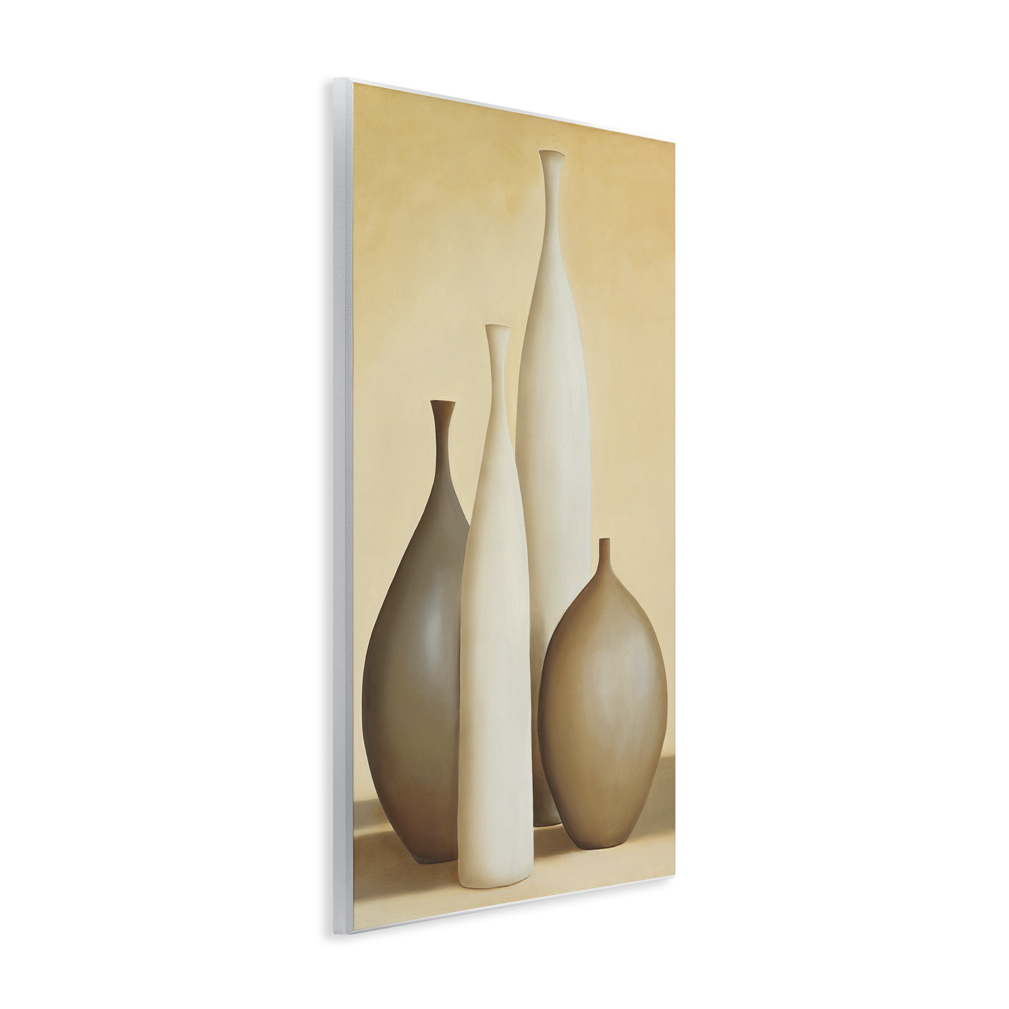 Stupell Industries Neutral Pottery Bottles Furniture Painting Unframed Art Print Wall Art, 13 x 19