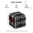 thumbnail image 4 of Yiaed Skull santa hat Print Tissue Box Cover, PU Leather Decorative Organizer for Tabletop, Bathroom, Car, Office Creative Decorative, 4 of 7
