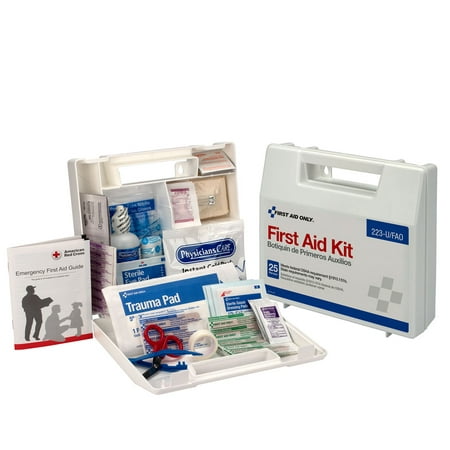 First Aid Only 25 Person ANSI & OSHA First Aid Kit, Plastic, 107
