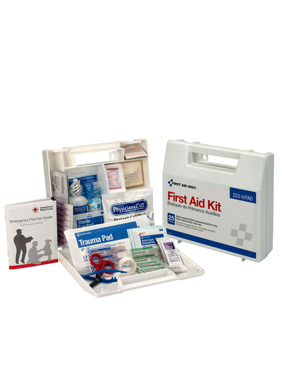 First Aid Only 25 Person ANSI & OSHA First Aid Kit, Plastic, 107 Pcs