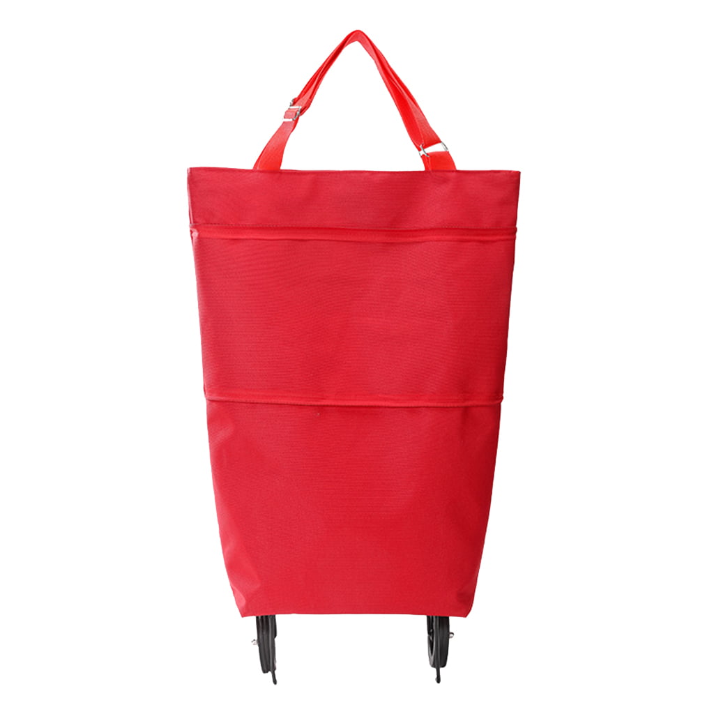 Foldable Portable Shopping Storage Bags Trolley Bag Food Grocery Cart On Wheels 