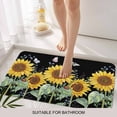 thumbnail image 3 of Sunflowers Door Mat&nbsp;Indoor Outdoor Entrance, Non Slip Small Rug for Kitchen Bathroom Entryway Rug, Botanical Watercolor Butterfly Plant Washable Doormat Floor Mat 18x30 Inch, 3 of 8