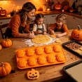 thumbnail image 5 of Halloween Themed Silicone Baking Molds, Pumpkin Shapes Non-Stick Flexible Mould, DIY Kitchen Tool for Chocolate, Candy, Ice Cubes, Jelly and Halloween Party Dessert Making, 5 of 6