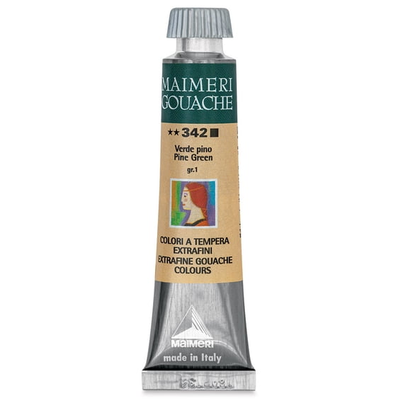 Maimeri Artist Gouache - Pine Green, 20 ml tube
