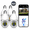 White-4 Cameras, variant on 2K Light Bulb Security Camera | 5G WiFi, Color Night Vision, Motion Detection, Two-Way Audio, Audible Alarm, Indoor Outdoor Use