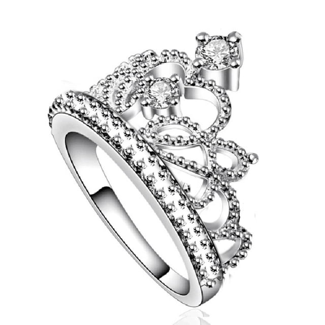 unbranded Anillo De Con De Zirconia Plateado Para Ocasiones Especiales