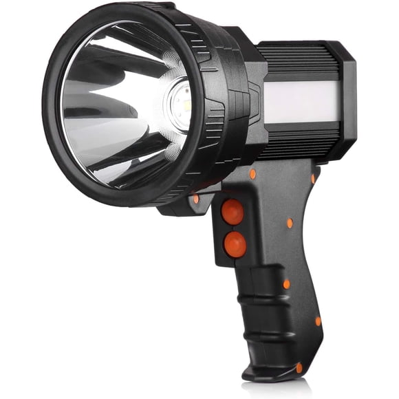 XIHAMA Rechargeable Spotlight, Spot Lights Hand held 1000,000 lumens Large Flashlight Handheld Spotlight Lightweight and Super Bright Flashlight