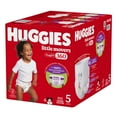 thumbnail image 2 of Huggies Little Movers HuggFit 360° Baby Diapers with 360° Waistband, Size 3-7, Count 136-70, 2 of 8