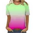 thumbnail image 1 of Liquidation! T-Shirt Grande Taille pour Femmes, Blouse à Manches Courtes d'Été pour Femmes, Mode Décontractée Imprimée Col Rond T-Shirt à Manches Courtes, 1 of 4