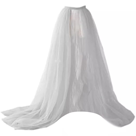 Tulle Tutus Long Skirt Wedding Party Cocktails Proms Bandages Meshes Maxi Skirt Overskirt Overlay Bridal Tulle Overskirt