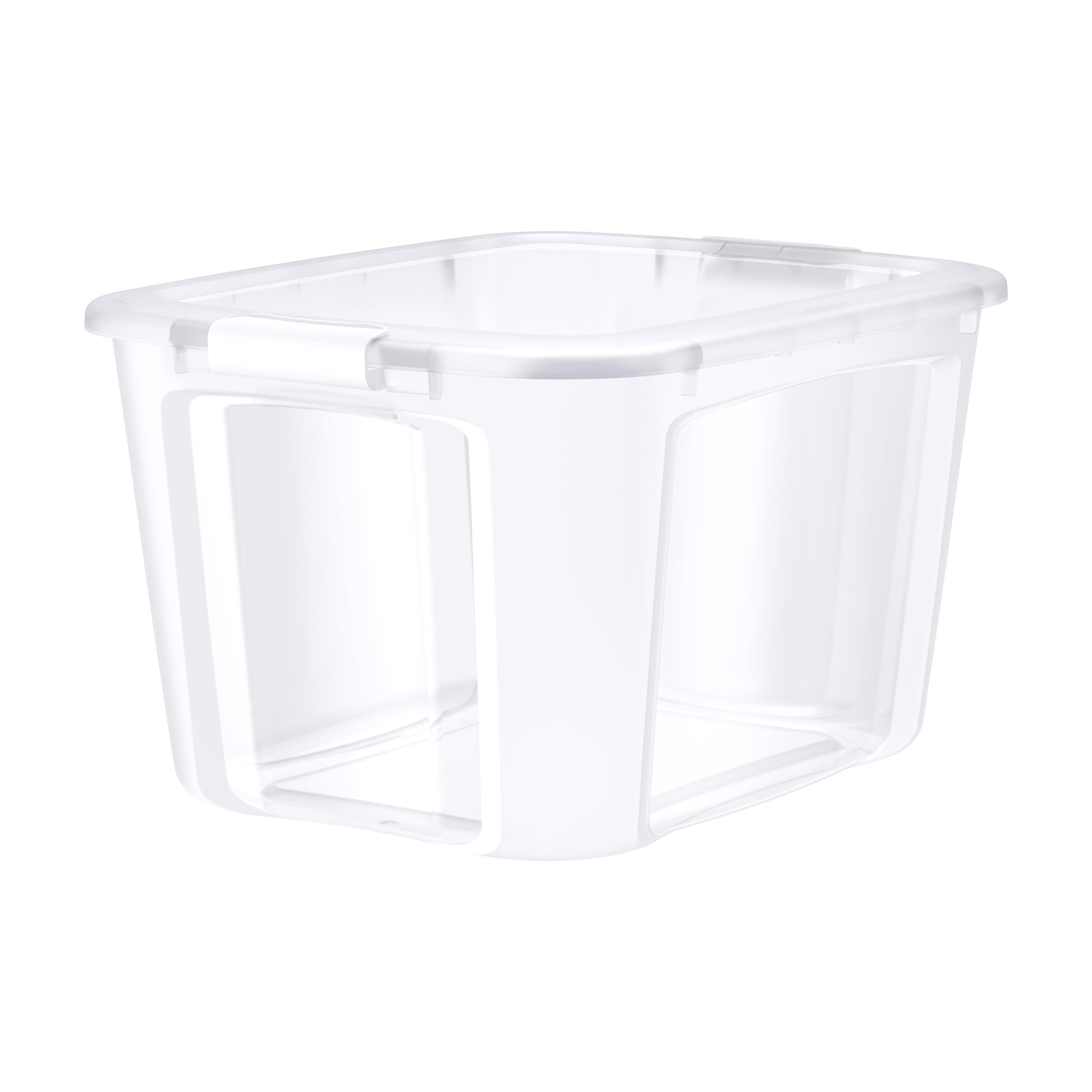 Bella Storage Solution 17.5-Gallons (70-Quart) Clear Rolling