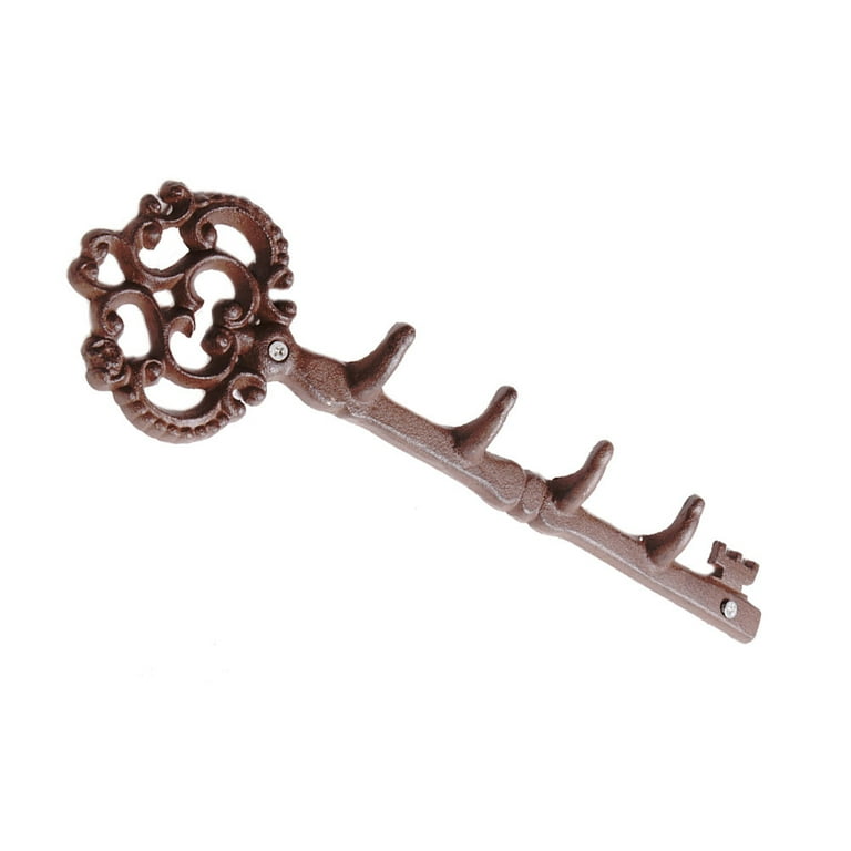 Cast Iron Key Shape Key Holder Coat Hanger Wall Hooks Vintage