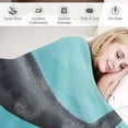 thumbnail image 3 of ARISTURING Blanket Warm Throw Blanket Vintage Humpback Whale Ocean World Fish Fuzzy Bed Blanket Comfy Flannel Blanket,Lightweight Blanket for Couch,Bed,Sofa, 3 of 6