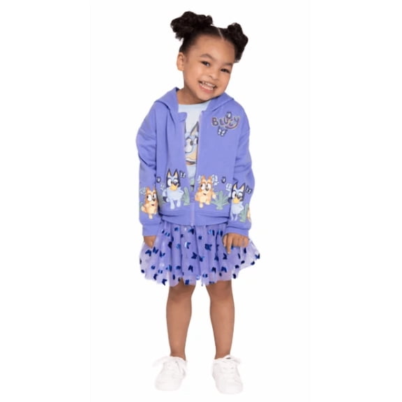 Bluey Little Girls' Spring 3-Piece Tutu Set Size 6