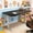 140*70, variant on Standing Desks: 120cm X 60cm Large Standing Desk & Electric Desk for Modern Office & Study | White Frame & Black Desktop | Versatile Rising Table