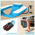 thumbnail image 6 of Inflatable Pool Float Chair, Floating Lounger with Cup Holder & Ergonomic Headrest,3 D-Ring Handles, Spacious Deep Seat Fits All Body Types,Adults Inflatable Pool Float for Pool,Beach,Blue, 6 of 8